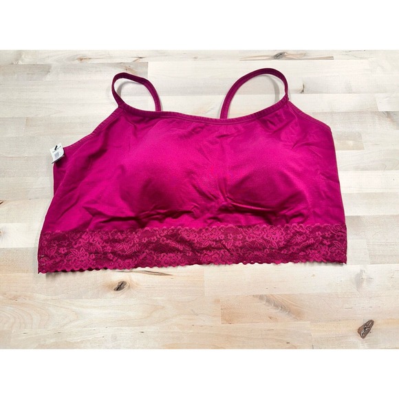 torrid Other - Torrid Padded Crop Bralette Women's Plus Size 4/4X Fuchsia Pink NWT